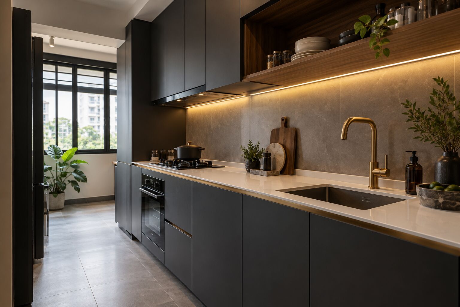 HDB kitchen, concept visual
