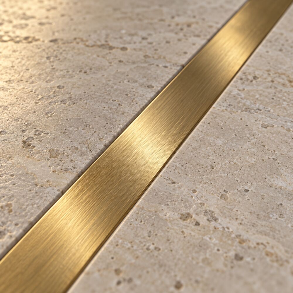 Brushed brass, close-up